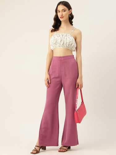 Buy Two Trousers Black And Pink - RueCollections